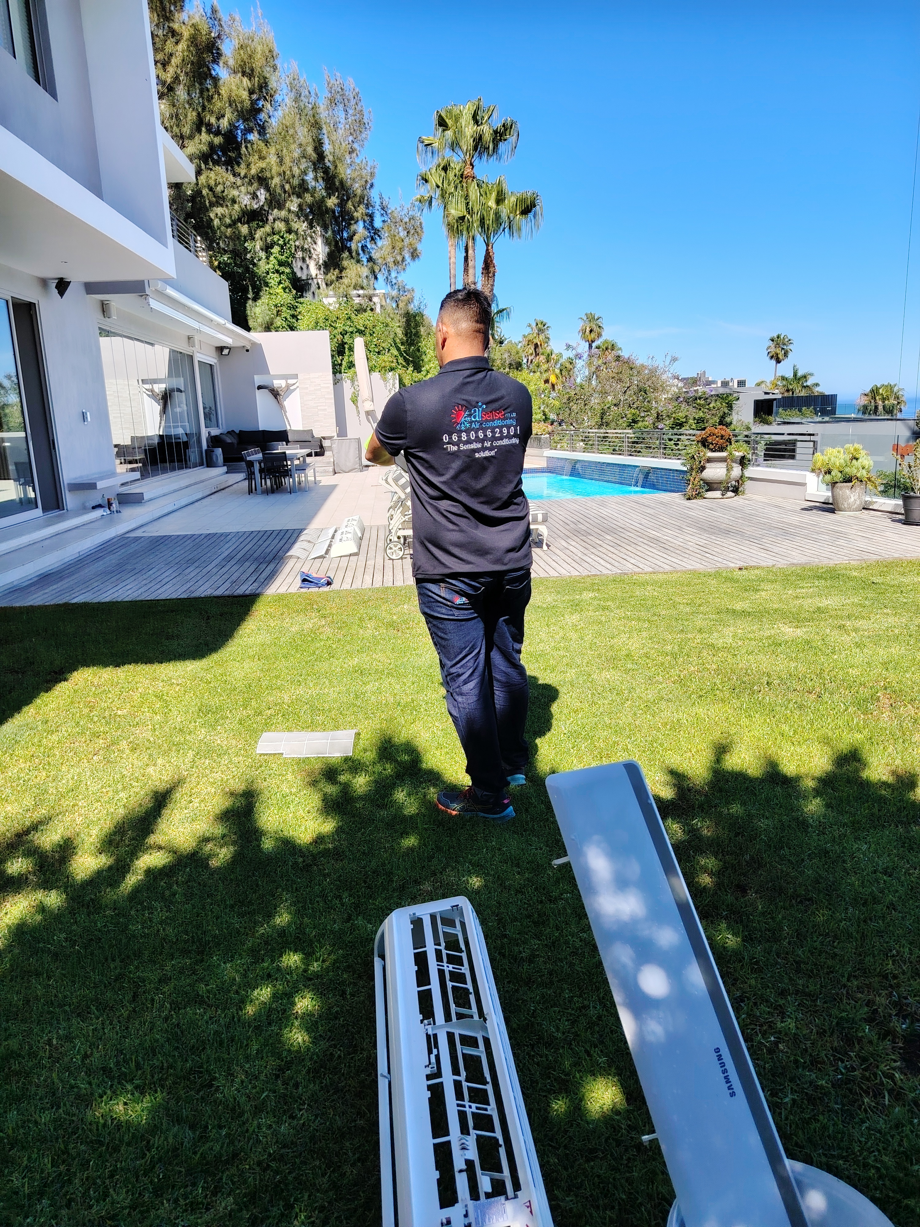 Professional air conditioner installation completed by Airsense Airconditioning in Cape Town
